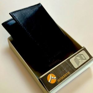 MENS BLK LEATHER WALLET
